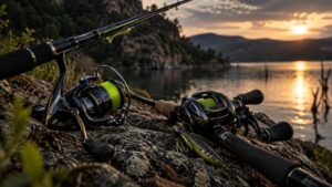 Carretes spinning y casting para pescar Black Bass