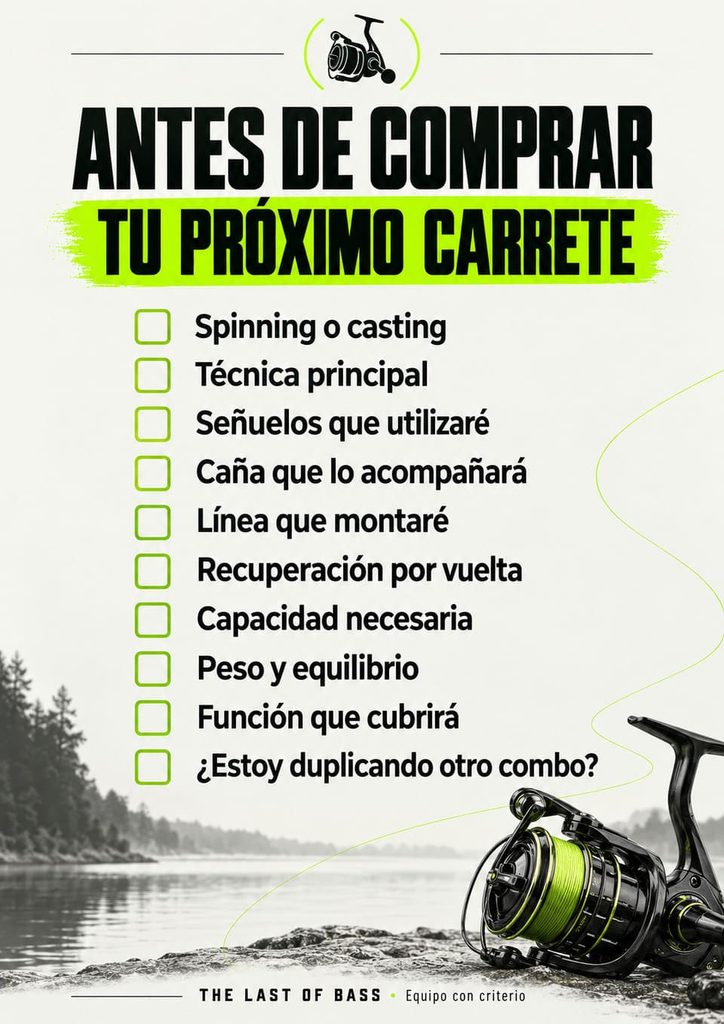 Checklist para elegir un carrete de Black Bass