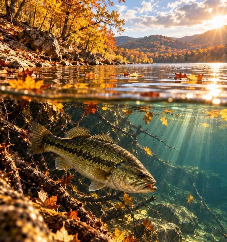 Pesca del Black Bass en otoño